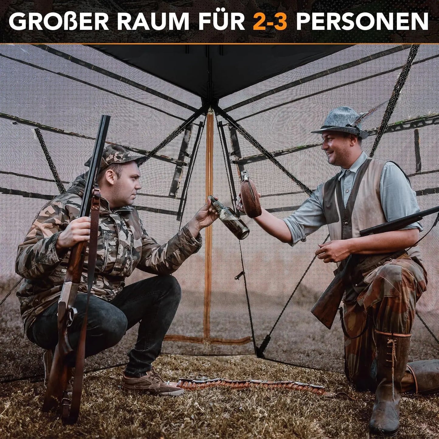 Abris de camouflage 2-3 personnes