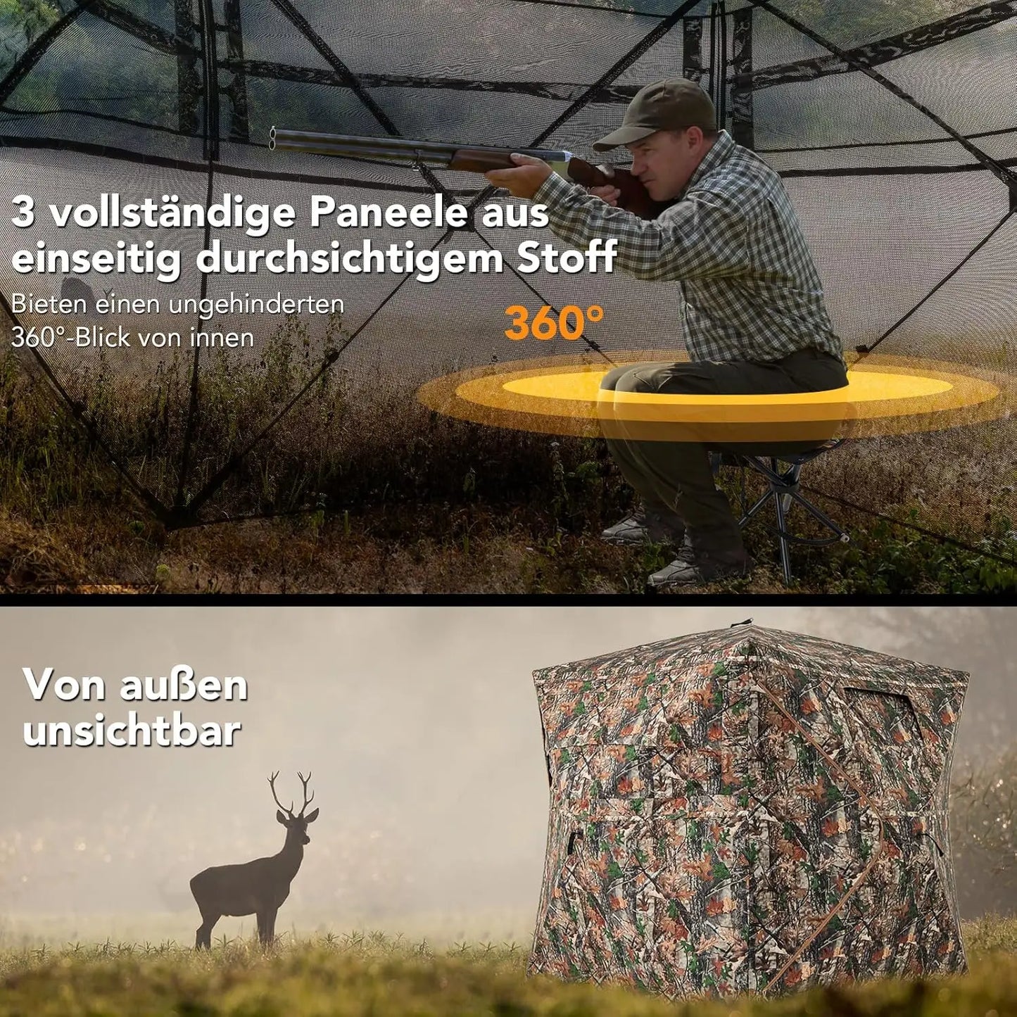 Abris de camouflage 2-3 personnes