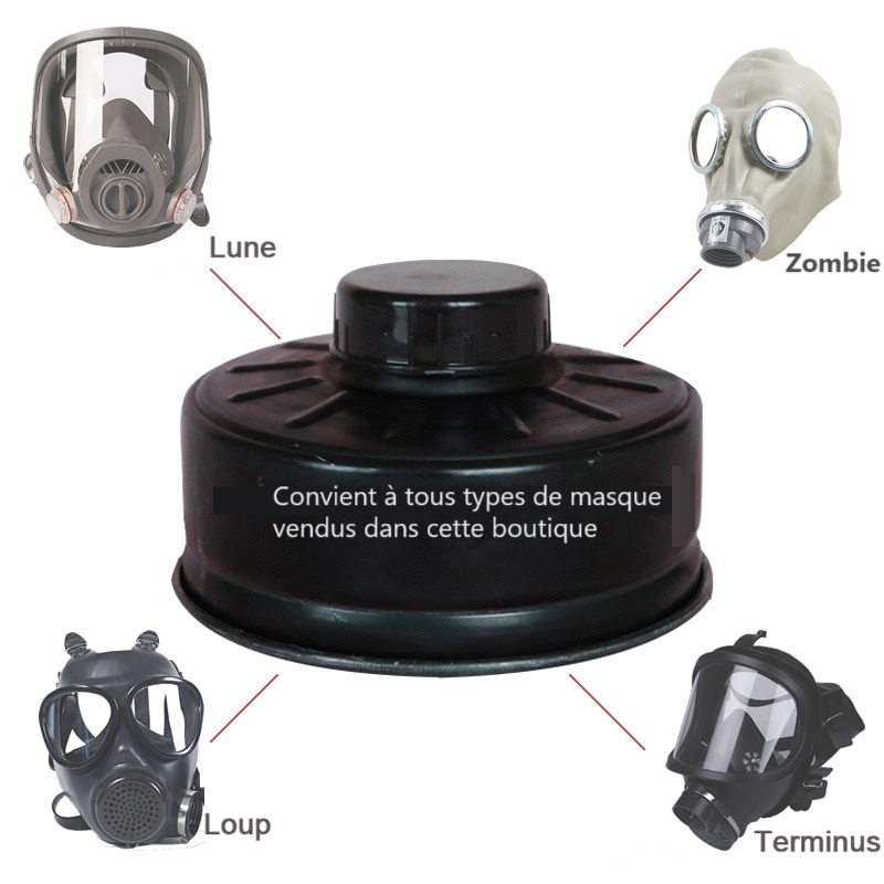 Cartouche de filtre à gaz de protection nucléaire