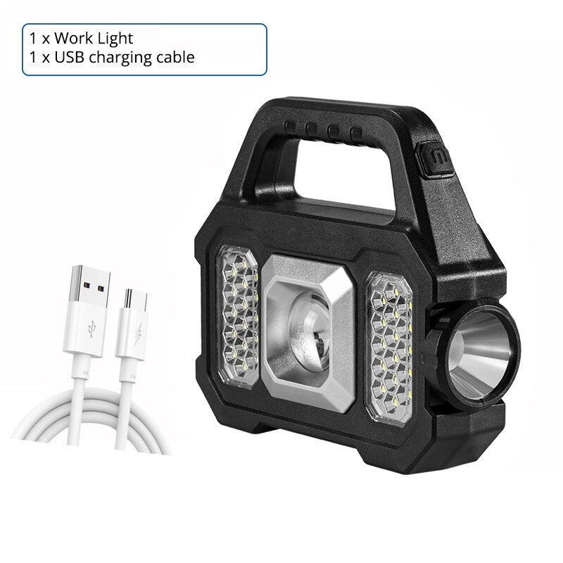 Lampe de poche solaire-rechargeable (type 1)