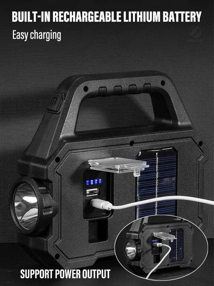 Lampe de poche solaire-rechargeable (type 1)