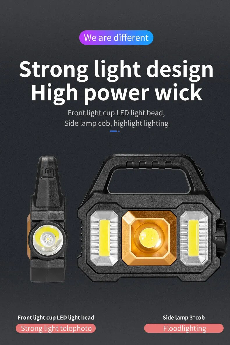 Lampe de poche solaire-rechargeable (type 1)