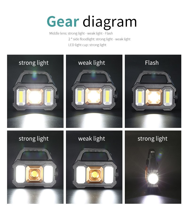 Lampe de poche solaire-rechargeable (type 1)