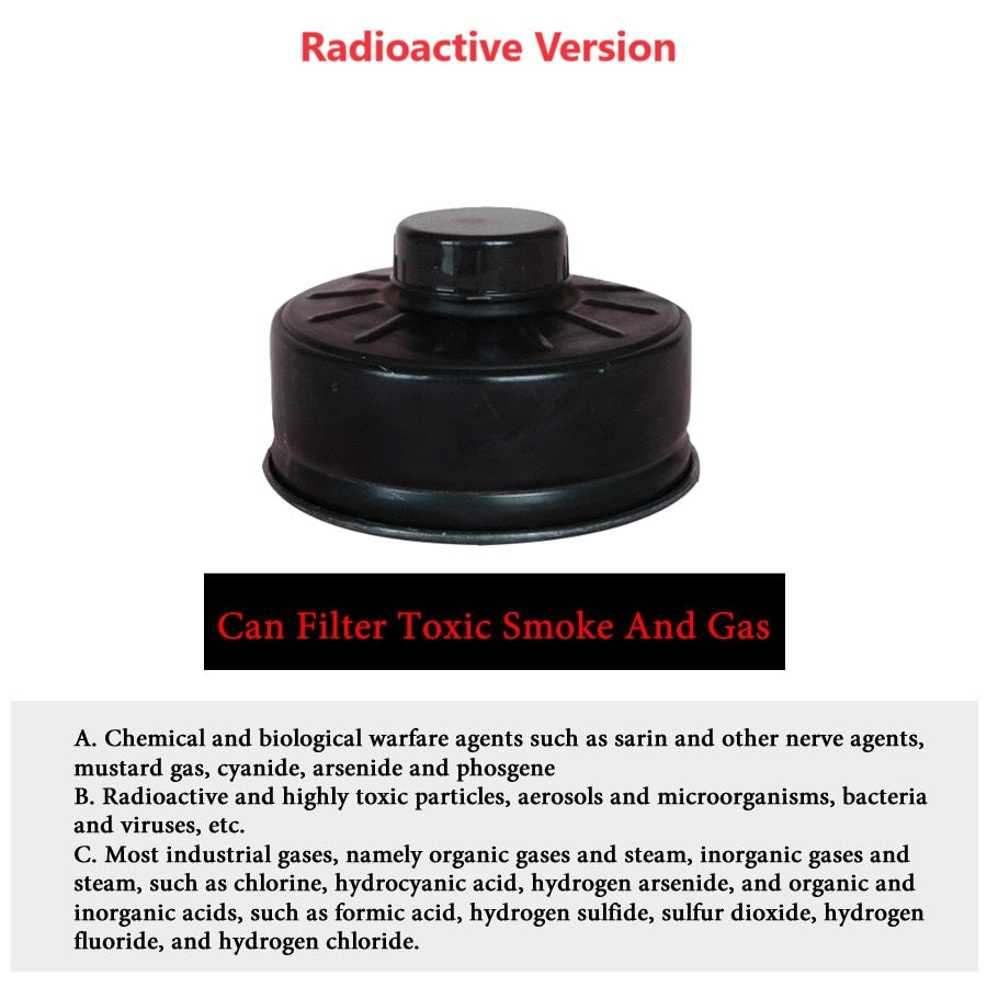 Cartouche de filtre à gaz de protection nucléaire