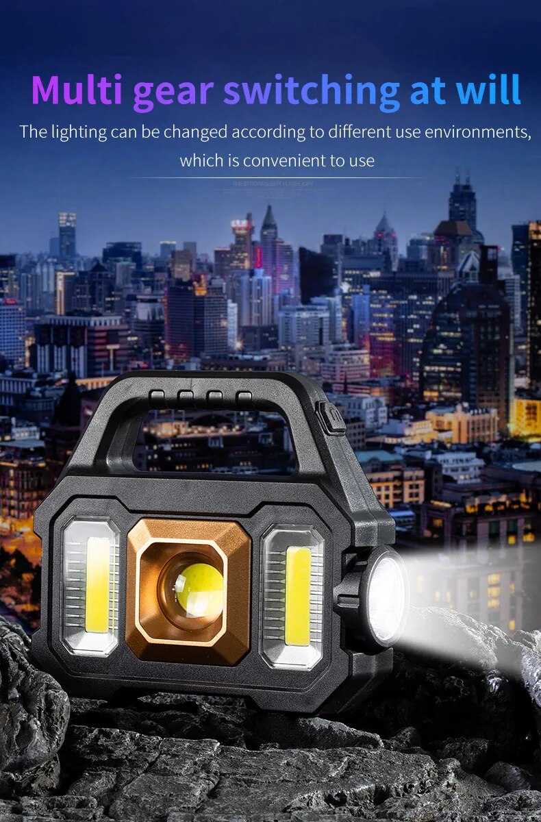 Lampe de poche solaire-rechargeable (type 1)