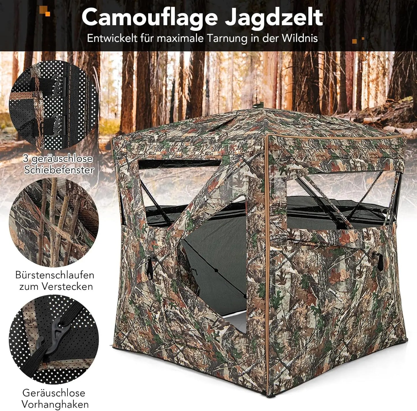 Abris de camouflage 2-3 personnes
