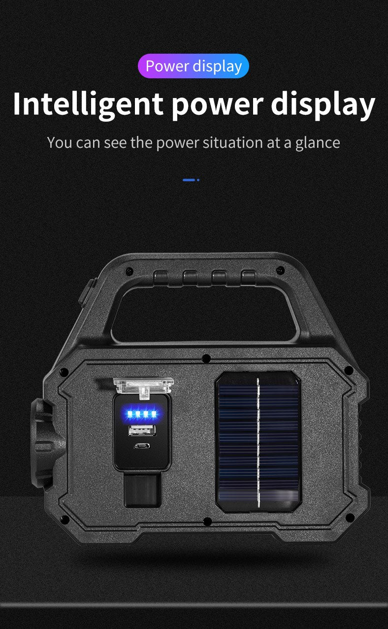 Lampe de poche solaire-rechargeable (type 1)