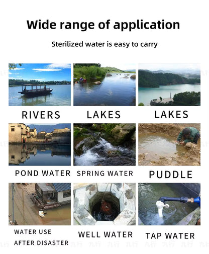 Pastilles de purification d'eau (boite de 25)