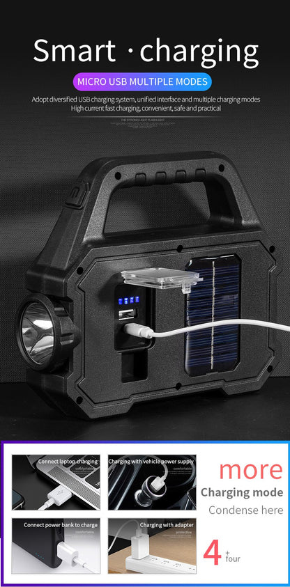 Lampe de poche solaire-rechargeable (type 1)