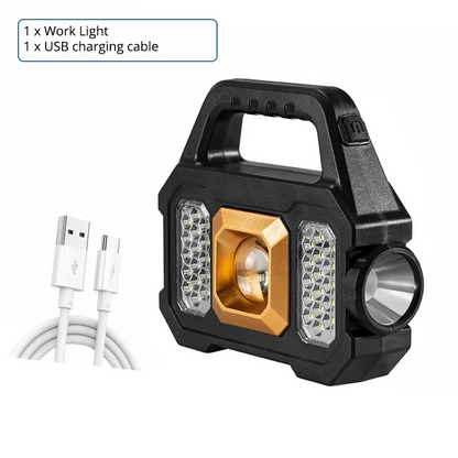 Lampe de poche solaire-rechargeable (type 1)