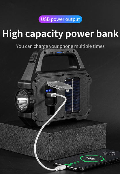 Lampe de poche solaire-rechargeable (type 1)