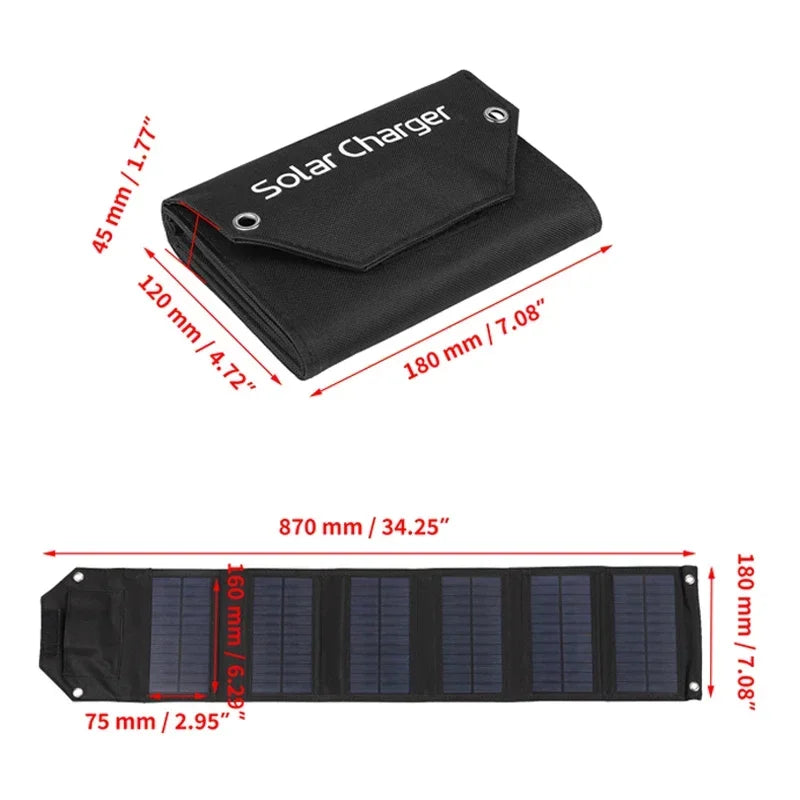Chargeur solaire USB type 2