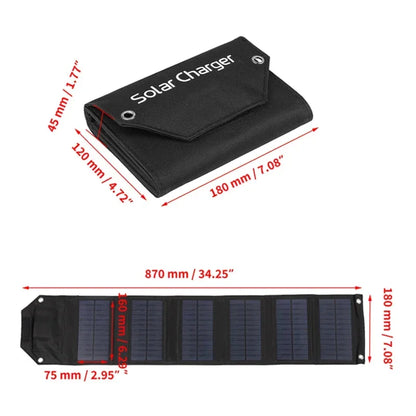 Chargeur solaire USB type 2