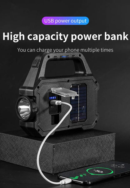 Lampe de poche solaire-rechargeable (type 1)