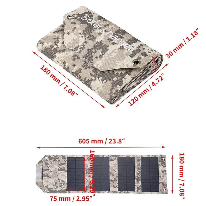 Chargeur solaire USB type 2