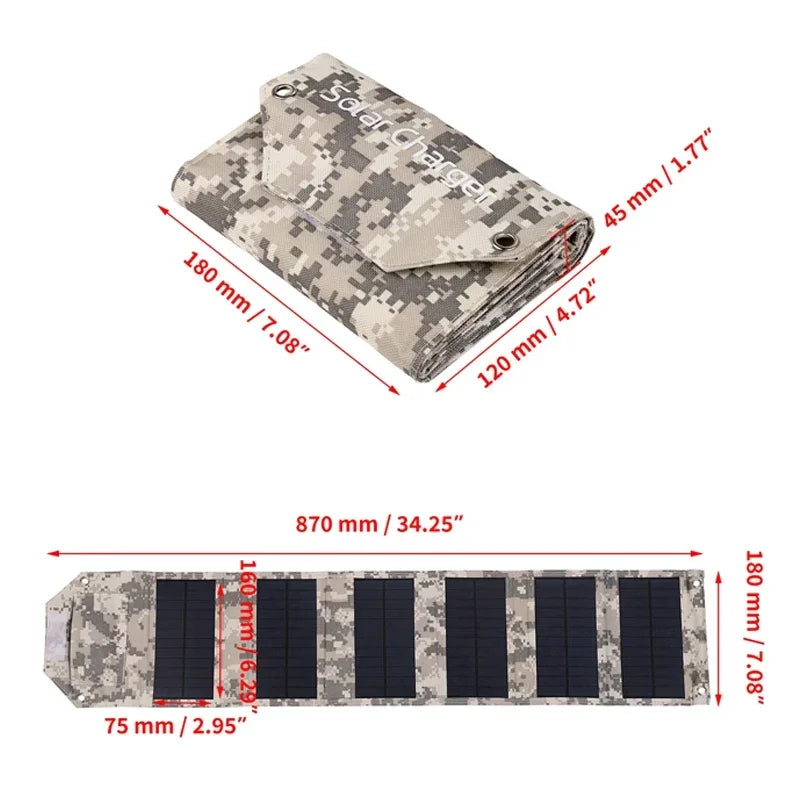 Chargeur solaire USB type 2