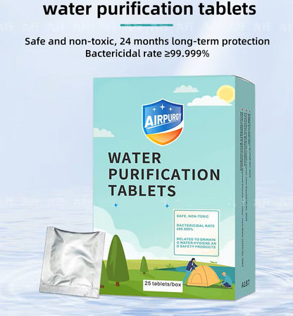 Pastilles de purification d'eau (boite de 25)